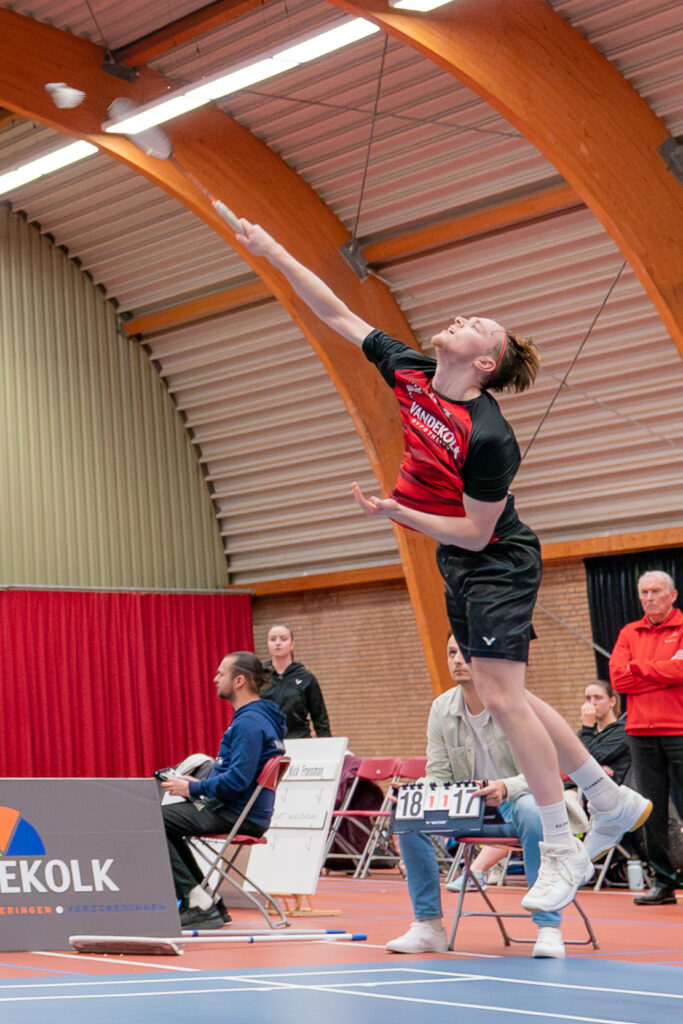 Badminton Sportparels Sportfotograaf Sportfotografie Natascha van Mullem