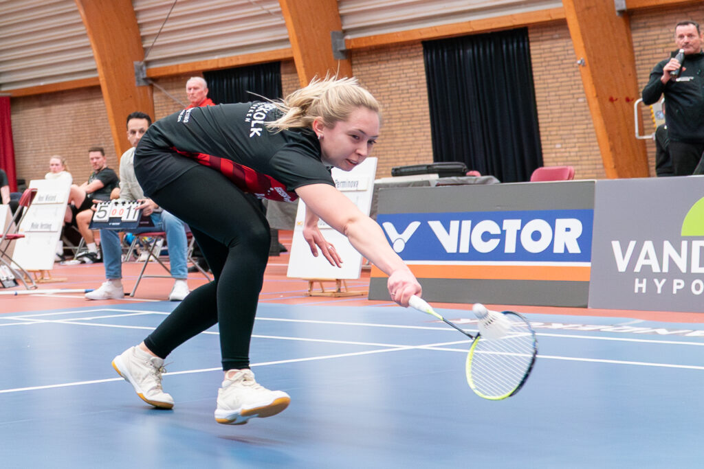 Badminton Sportparels Sportfotograaf Sportfotografie Natascha van Mullem